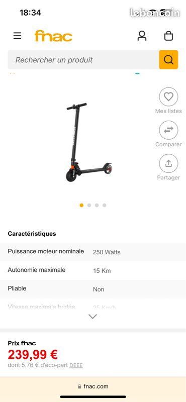Trottinette électrique Urban Glide Ride-62S - Noire - Bon Plan