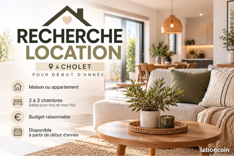 Appartement 3 pièces 70 m² · à Cholet · 70 m² · 750 €/mois