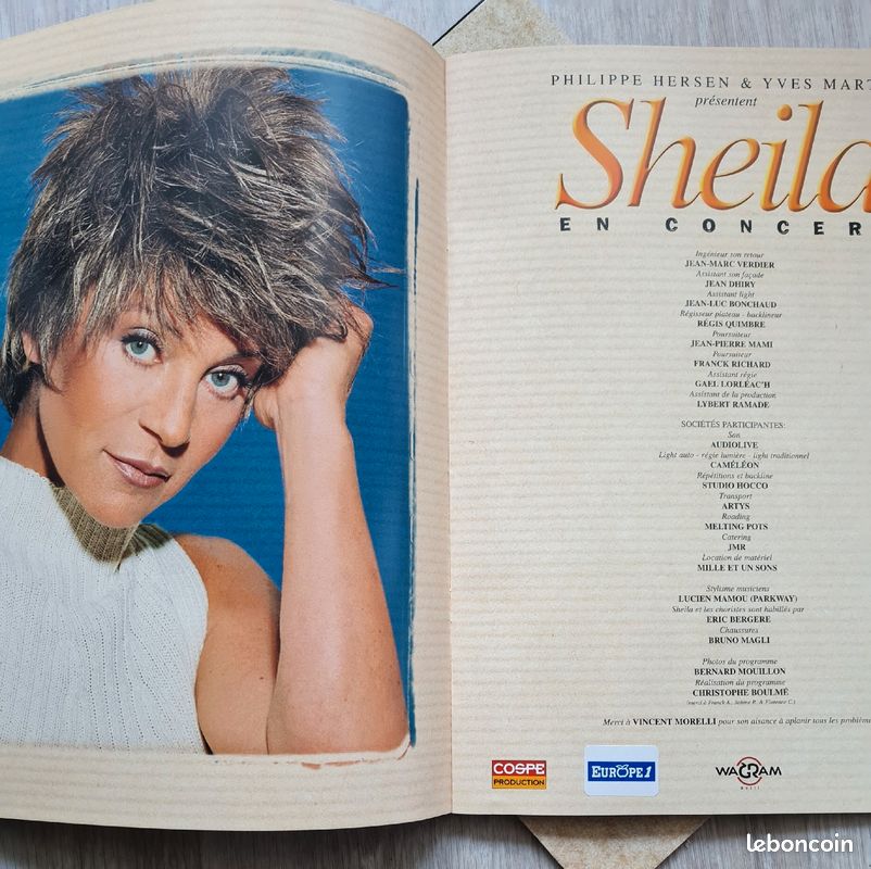 Programme Olympia 98 Sheila NEUF et depliant Philippe Labro (image 7)