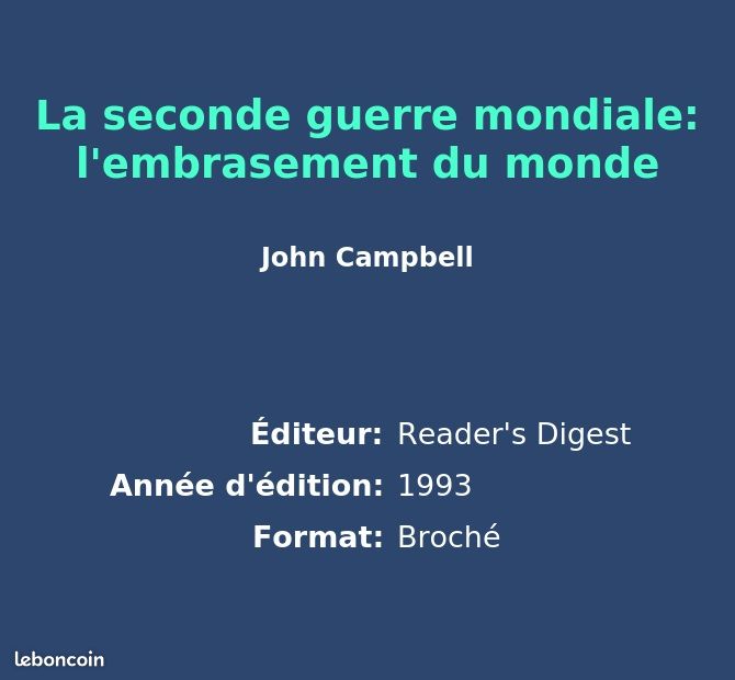 La seconde guerre mondiale: l'embrasement du monde (image 2)