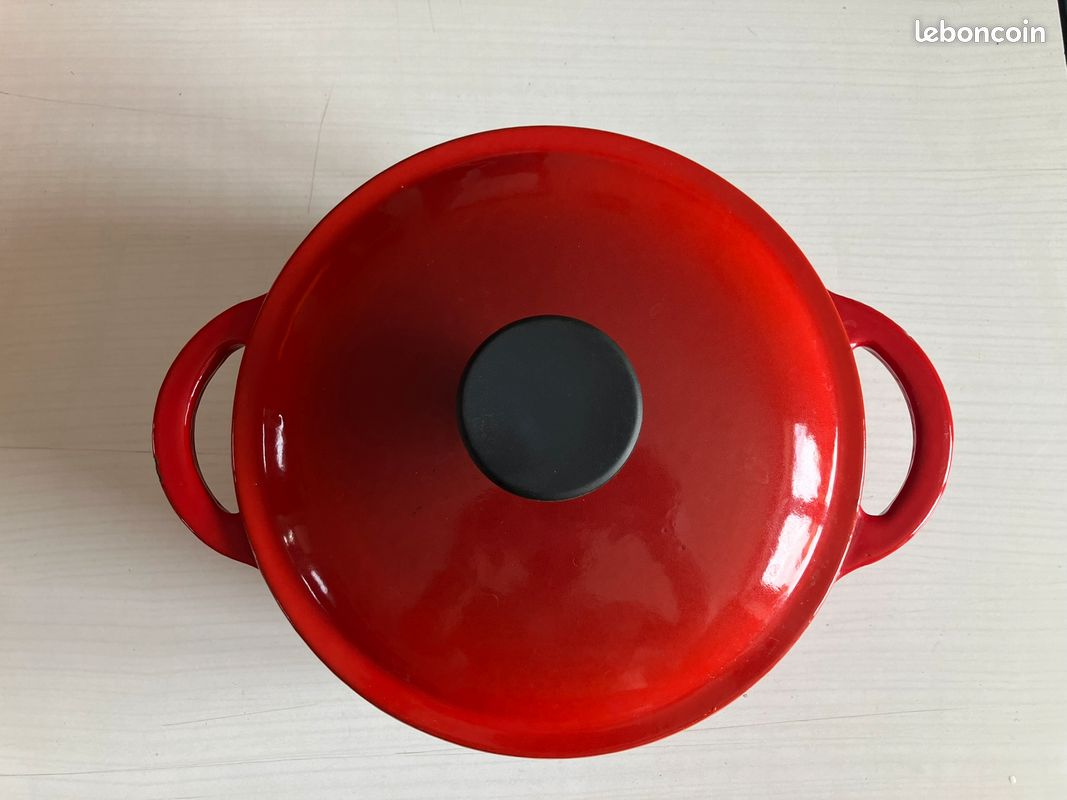 Cocotte en fonte émaillée 20 cm - Année 60/70 (image 3)