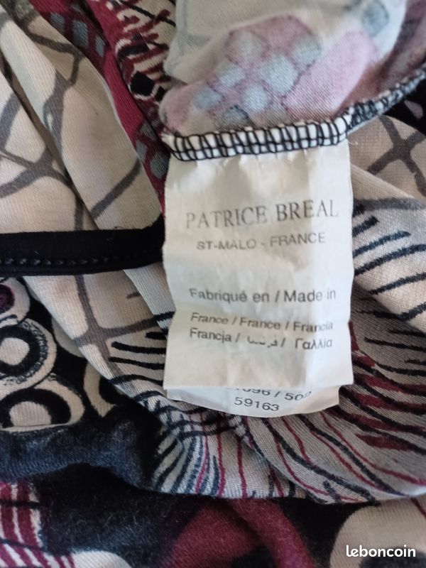 Tee-shirt, Haut FEMME " Patrice BREAL " - T. L - Neuf (image 6)