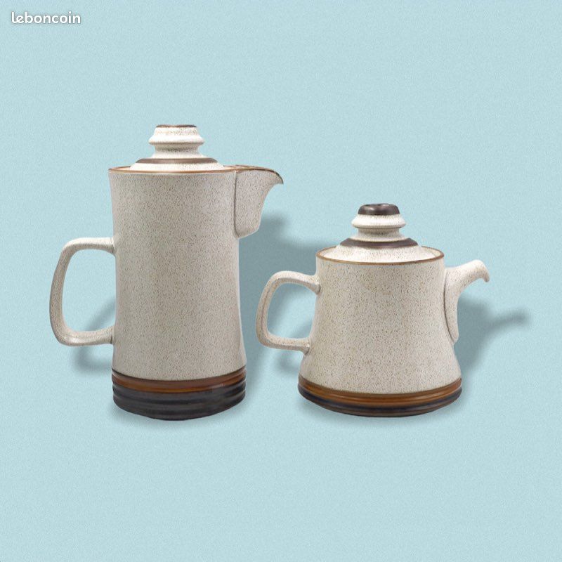 Ensemble cafetière théière vintage (image 1)