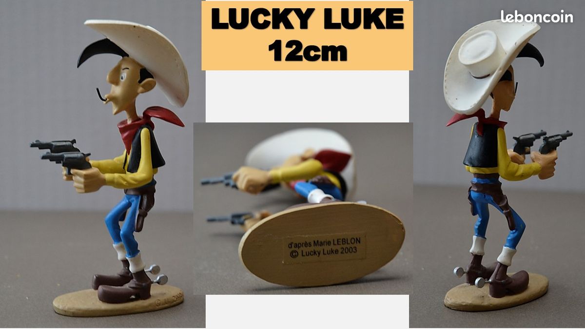 FIGURINE RESINE LUCKY LUKE ATLAS/LEBLON