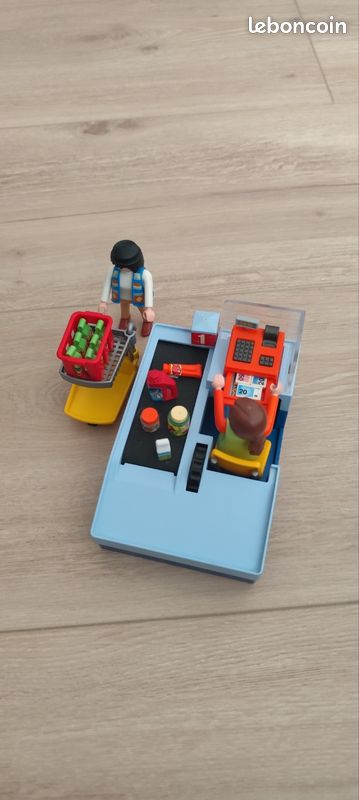 PANIER PLAYMOBIL SUPERMARCHÉ MARCHÉ BOUTIQUE NEUF