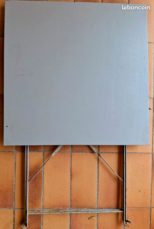 Table de jardin pliante carrée (image 2)