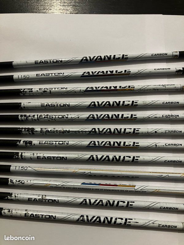 12 tubes carbone 4mm avance - easton archery (image 1)