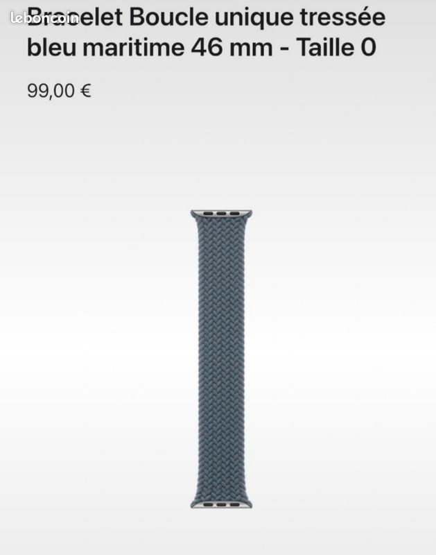 Bracelet montre apple Watch boucle unique (image 3)