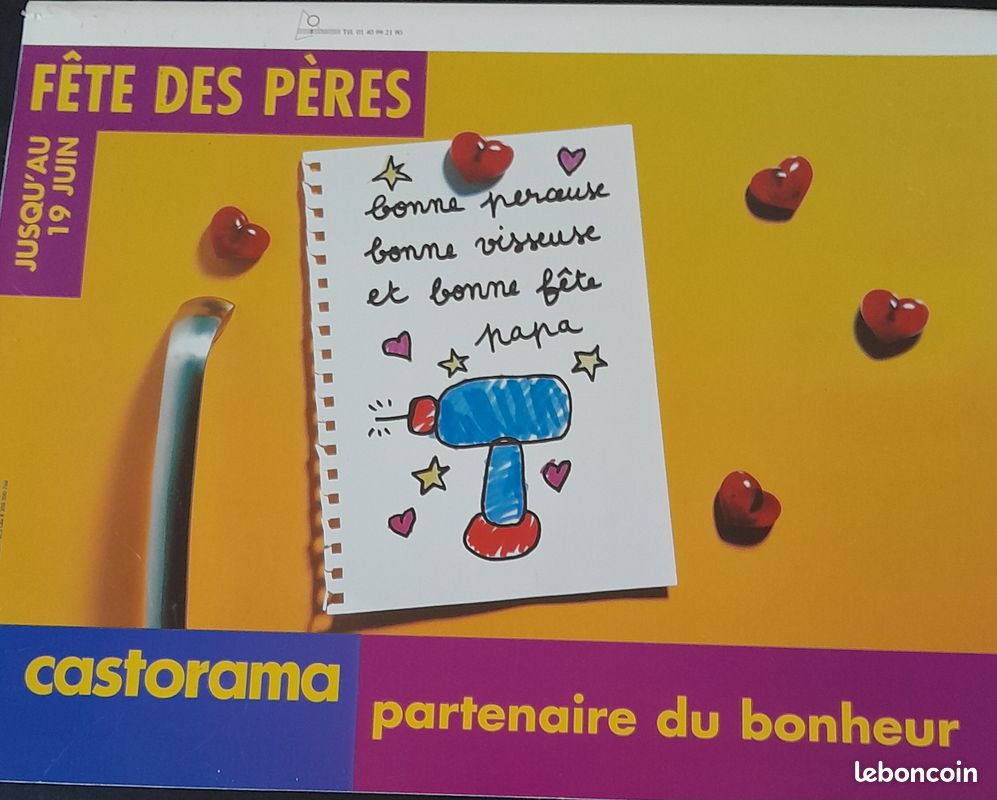 Affiche plastifiee caddy castorama fete des peres (image 2)