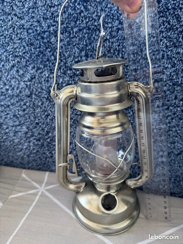 Lampe lanterne en métal des années 50/60 - Béllotte-Design
