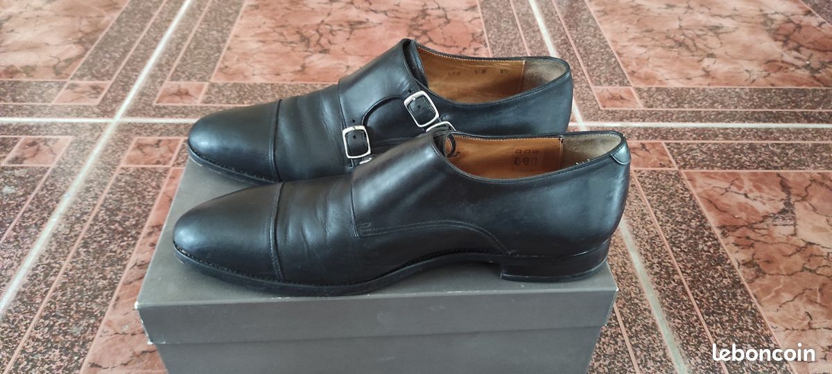 Chaussures homme marque LODING T43 (9.5) Modèle n°473 avec embauchoirs lodding en bois brut de cèdre rouge (image 5)