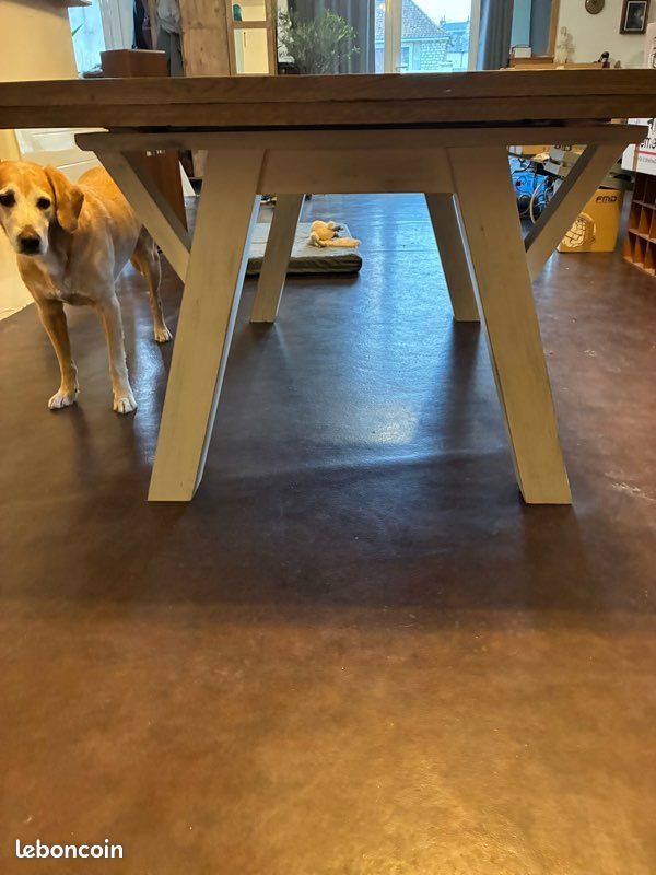 Table chêne véritable Seron marque française (image 3)