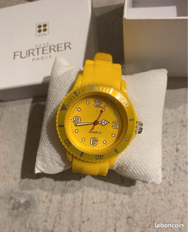 Montre jaune bracelet souple (image 2)