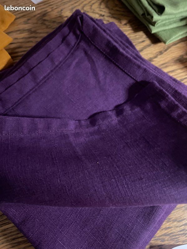 Lot serviettes de table en lin (image 4)