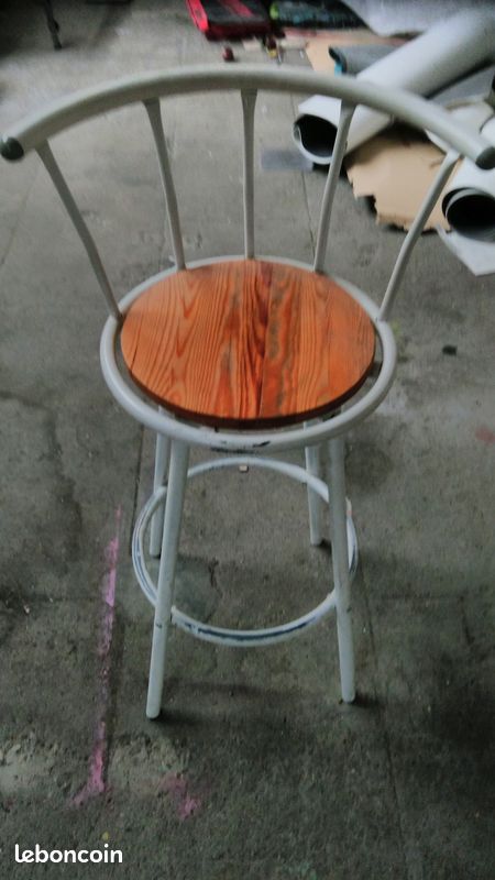 Tabouret blanc (image 3)