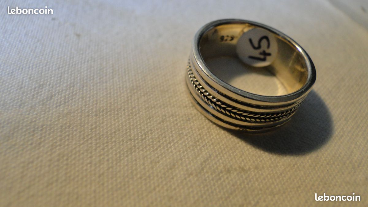 Bague ancienne fleur argent taille 56 ref F288