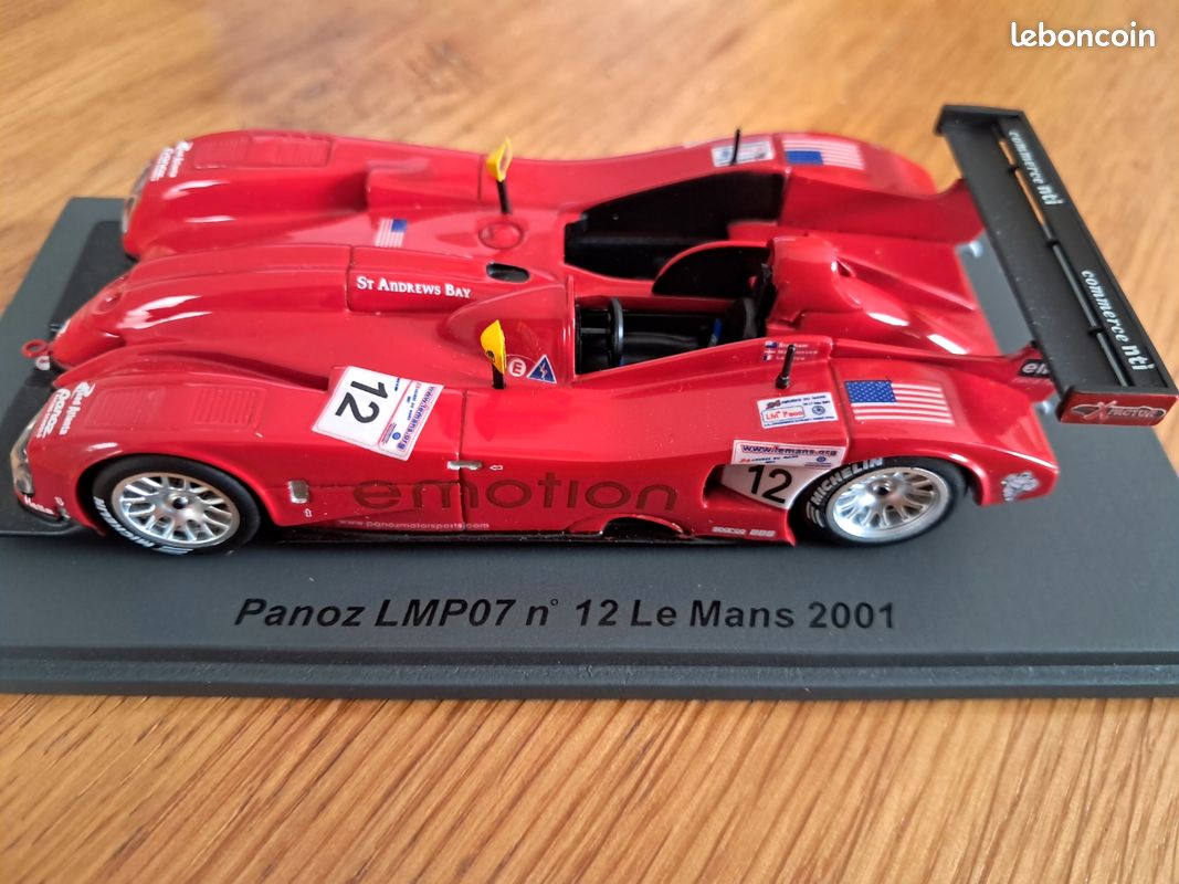 Voiture miniature SPARK Panoz LMP007 #12 LM 2001 - Collection
