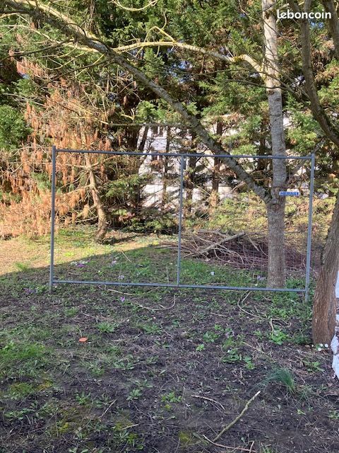 Portail cloture de chantier en galva (image 1)