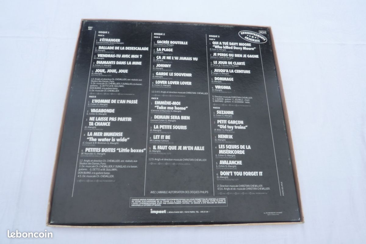 COFFRET 3 VINYLES 33t GRAEME ALLWRIGHT (image 2)