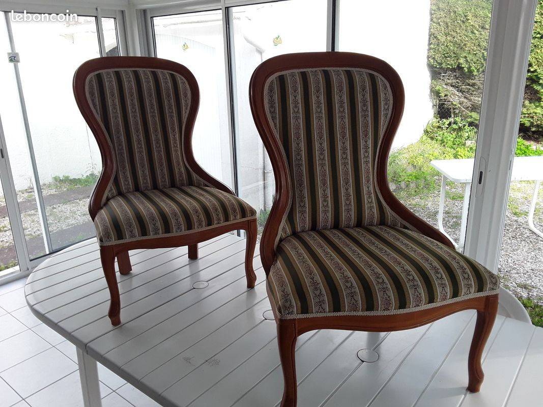 Lot de fauteuil chauffeuse Vintage (image 4)