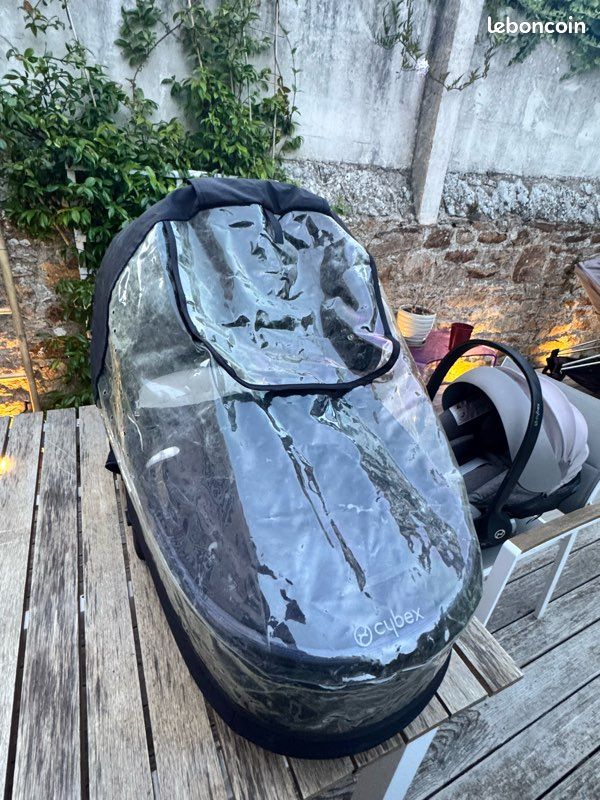 Trio cybex e-priam - nacelle - cosy & isofix + siège poussette (image 10)