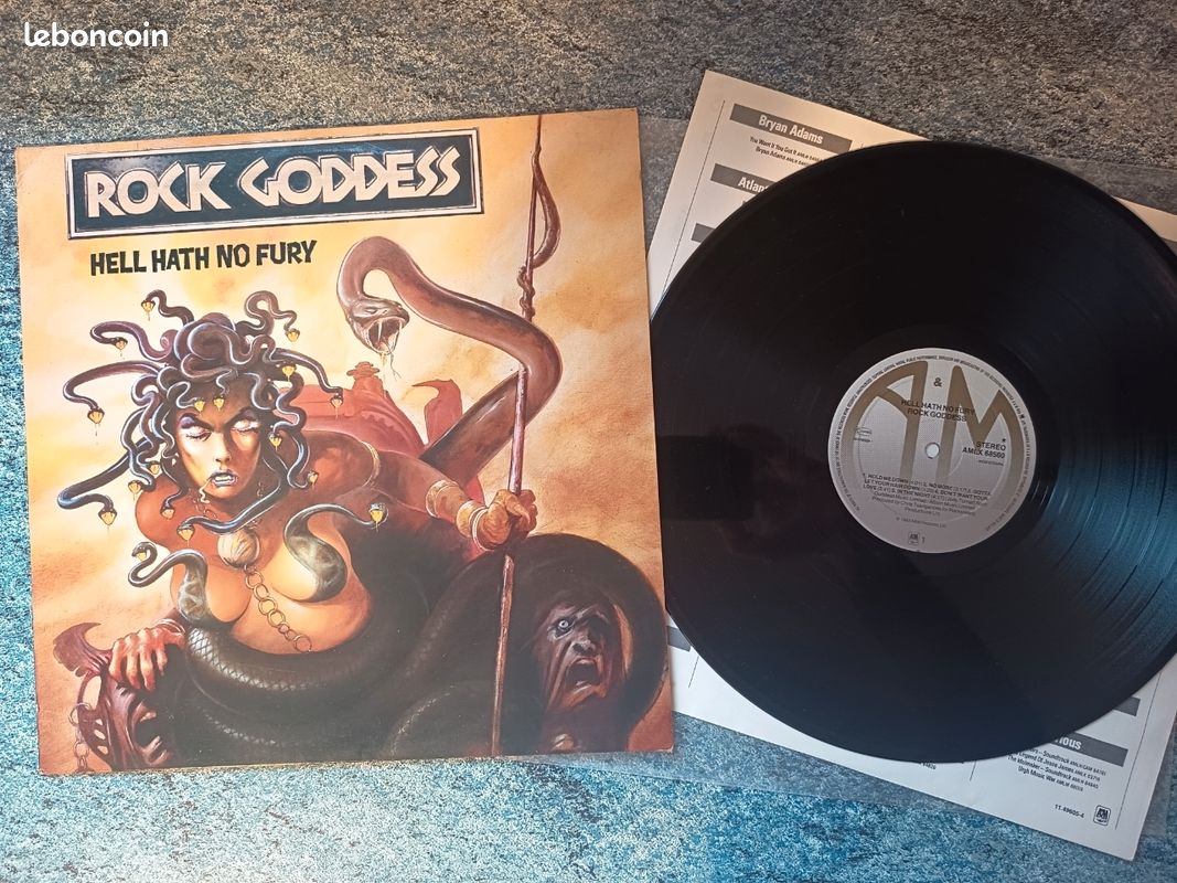 Disque vinyle 33 tours hard rock heavy métal rock goddess -hell hath no fury (image 1)