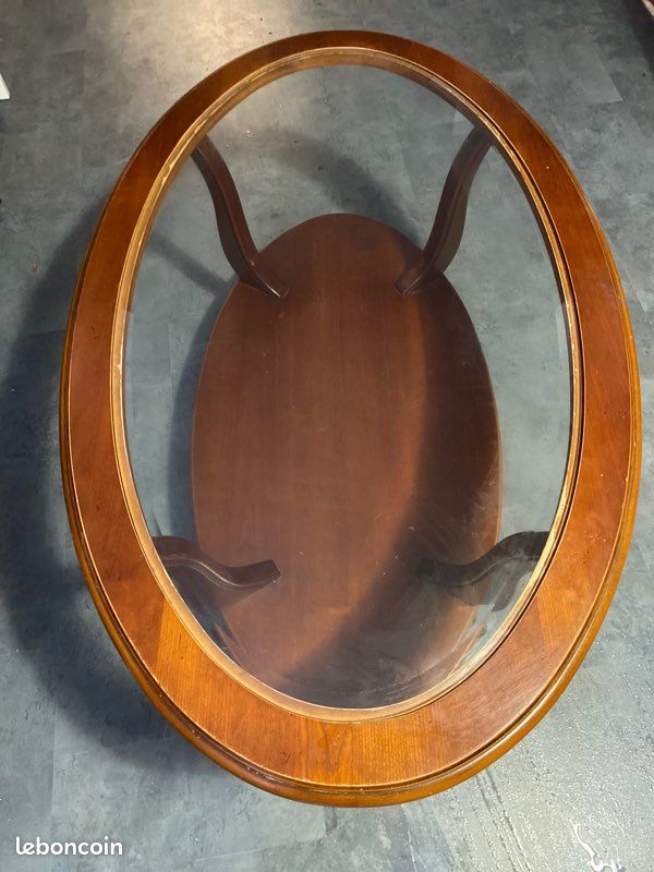 Table basse ovale (image 2)