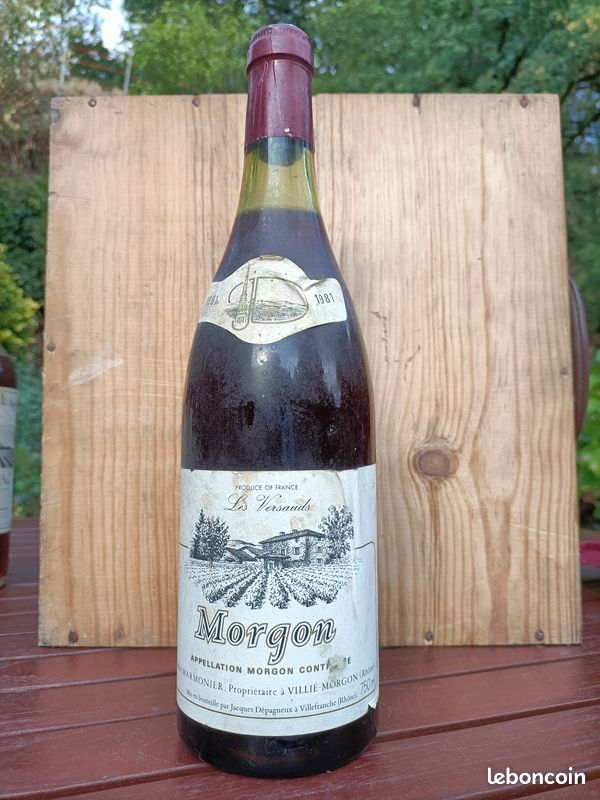Bouteille de vin MORGON Beaujolais 1981 (image 1)