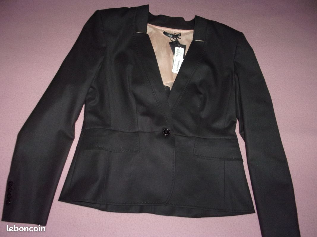 Blazer Femme Comme Des Garçons Laine Noir - Neuf Avec étiquette Taille XS