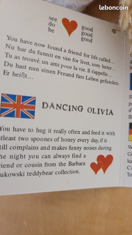 Ours en peluche "danseuse" Bukowski (image 3)