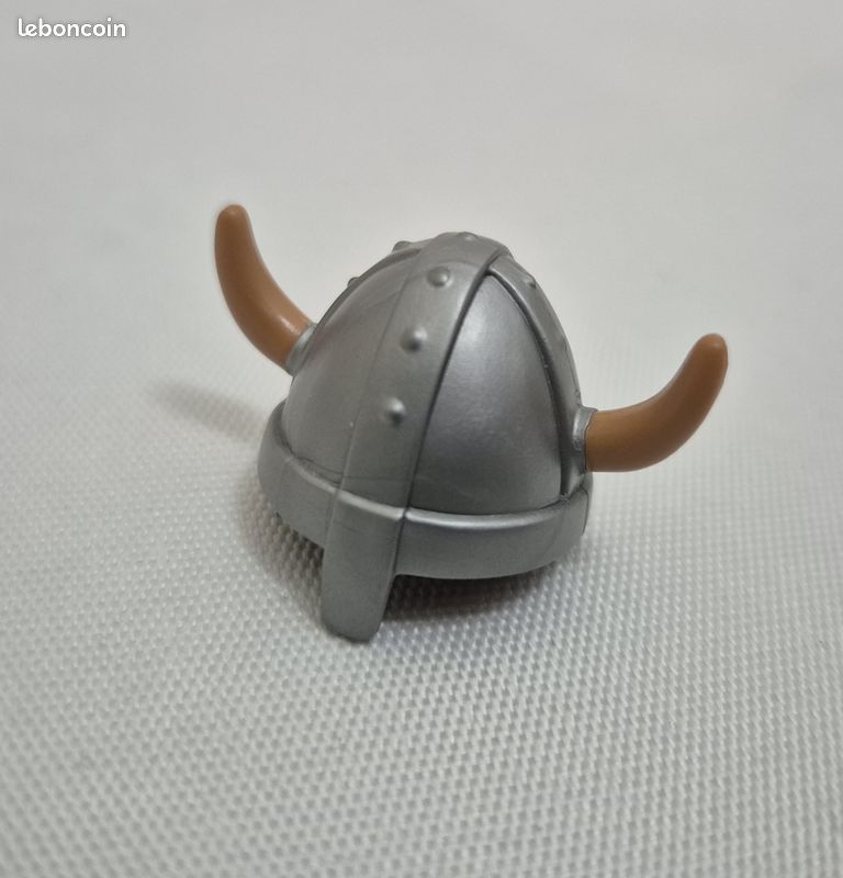 PLAYMOBIL (L8338) MOYEN-AGE - Casque de Chevalier Croisé Argenté EUR 1,40 - FR