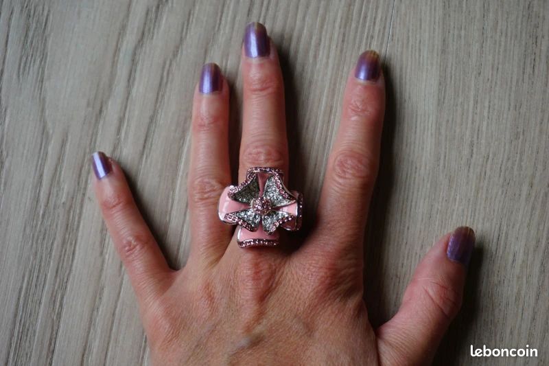 Bague fantaisie - Grosse Fleur - Taille 50 (image 4)