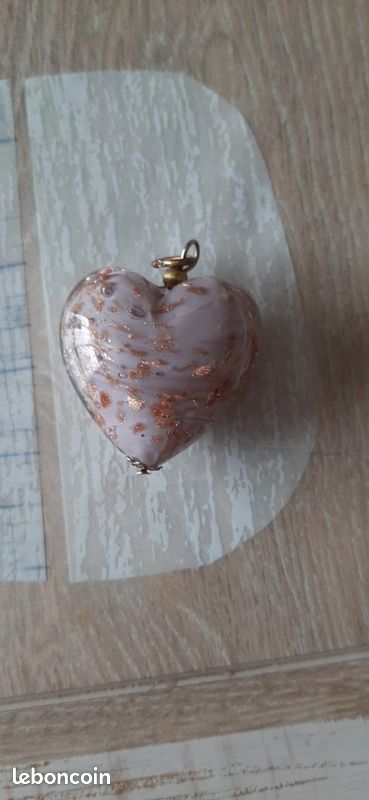 Pendentif coeur MURANO (image 1)