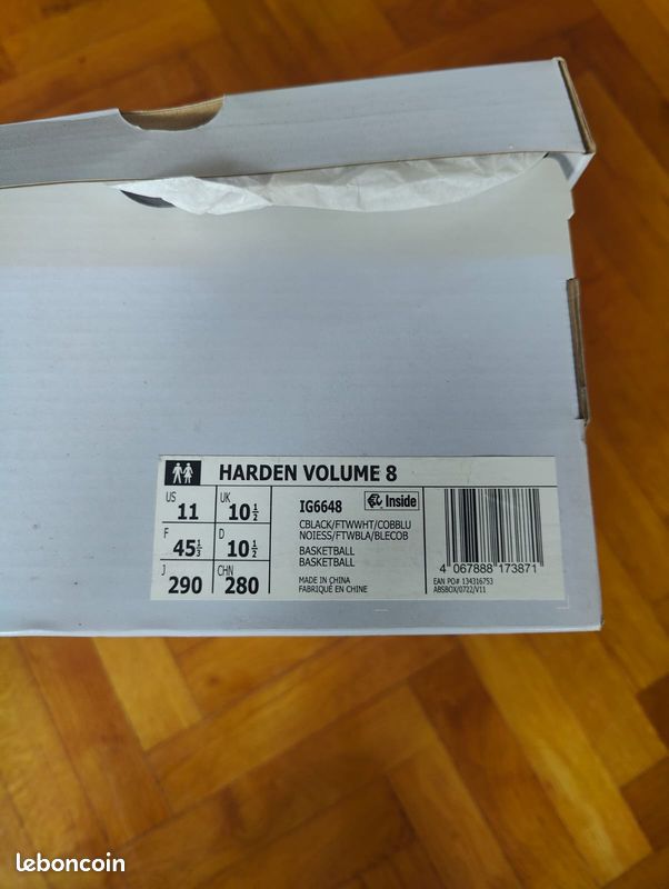 Baskets Adidas James Harden Volume 8 – neuves, jamais portées  édition performance – sneakers homme (image 4)