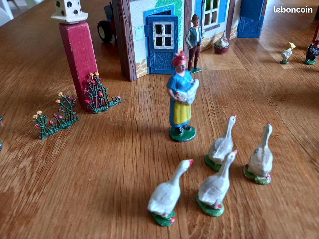 Lot De Figurines QUIRALU – Animaux De Ferme – Aluminium – Années 1960 – Occasion