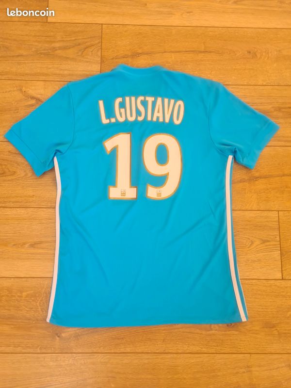 Flocage Olympique De Marseille 2017/2019 - Gustavo Ext Blanc/Or - Neuf