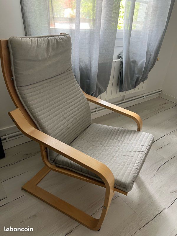 Fauteuil POANG IKEA Gris (image 1)