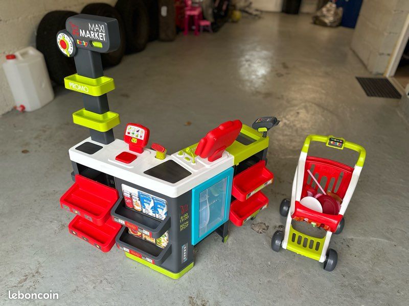 Maxi market de smoby avec son caddy (image 1)