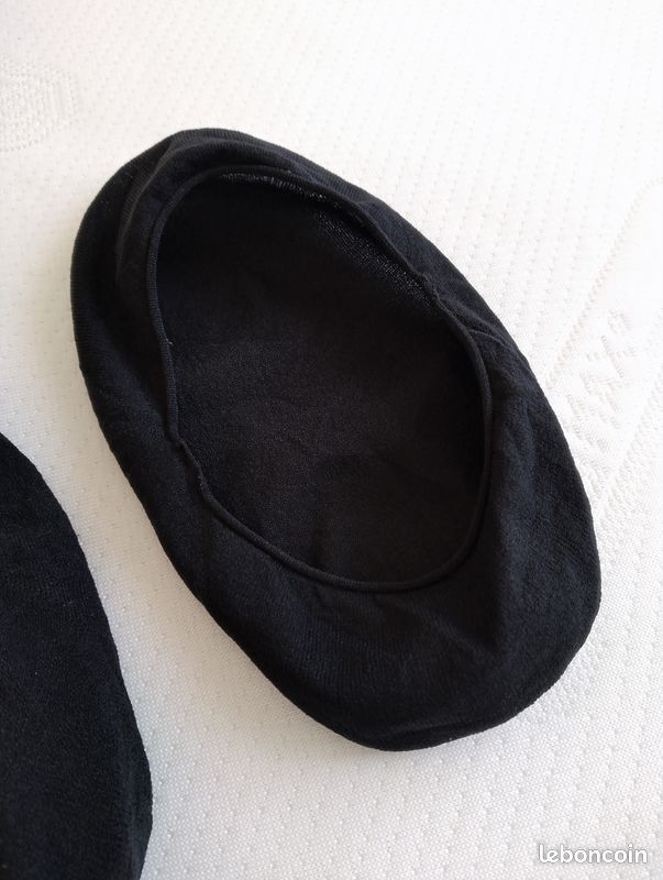 Une paire de socquettes invisibles / Protèges-pieds noirs (image 2)