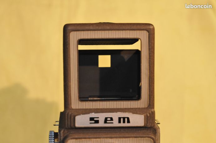 Appareil photo ancien reflex bi-objectif - SEM Semflex + Étui Appareil photo ancien reflex bi-objectif - SEM Semflex + Étui
