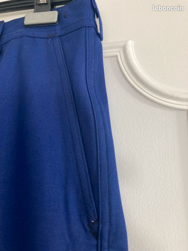 Pantalon Bleu de Travail Homme en Coton Taille 42 Etat Neuf (image 3)