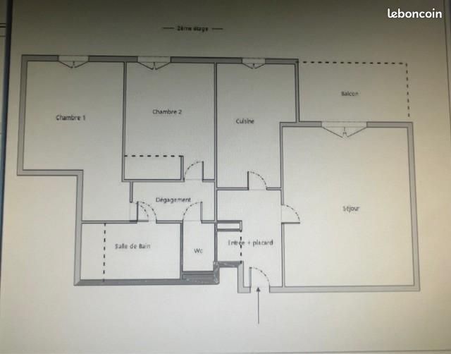 Appartement 3 pièces 64 m² · à Nantes · 64 m² · 815 €/mois