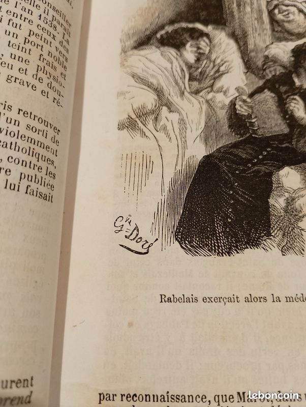 Rare Œuvre de François Rabelais. Gargantua, Pantagruel. Paris 1854 (image 6)