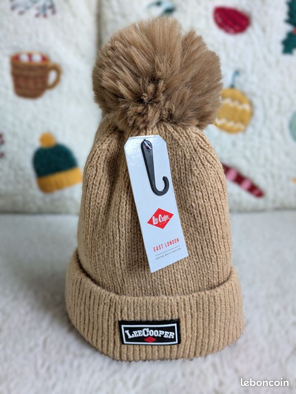Bonnet Lee Cooper - Taille M - Noir - Occasion Bon état