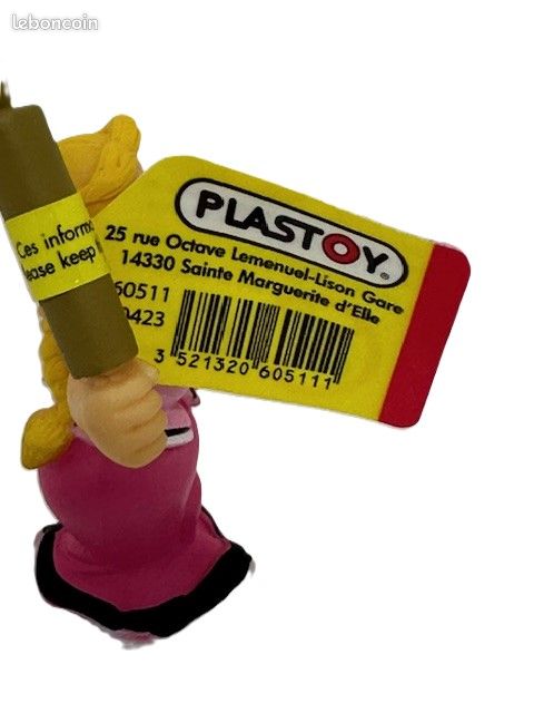 Plastoy - Figurine - 60411 - Astérix - Porte Clé - Bonnemine Et Rouleau A Patisserie 3521320604114