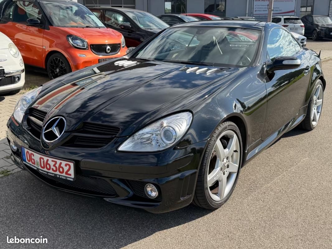 Mercedes SLK 55 AMG Roadster 360ch - 1 ère main Navi Sièges chauffants Pneus été (image 7)
