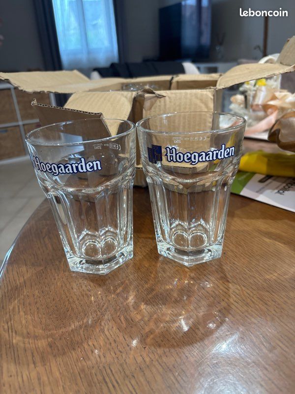 Lot de 6 Verres à bière Hoegaarden neuf (image 1)