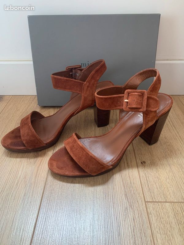 Sandales marron nubuck Minelli T40 (image 1)