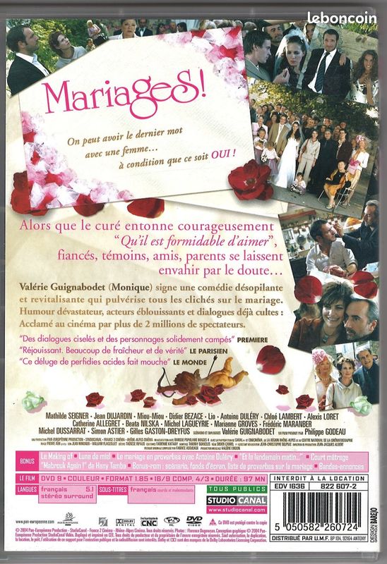 DVD Mariages (image 2)
