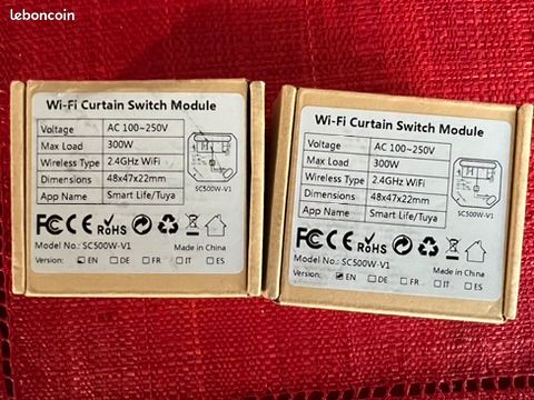 Lot de 2 interrupteurs wifi pour volet roulant (image 2)